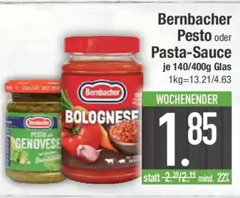 E-Center Bernbacher Pesto oder Pasta-Sauce Angebot
