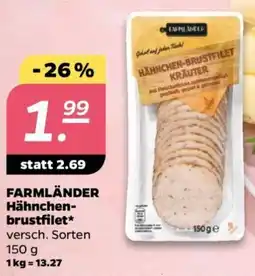 NETTO FARMLÄNDER Hähnchen brustfilet Angebot