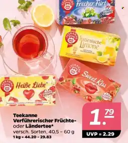 NETTO Teekanne Verführerischer Früchte- oder Ländertee Angebot