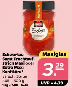 NETTO Schwartau Samt Fruchtaufstrich Maxi oder Extra Maxi Konfitüre Angebot
