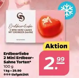 NETTO Erdbeerliebe 2 Mini Erdbeer- Sahne Torten Angebot