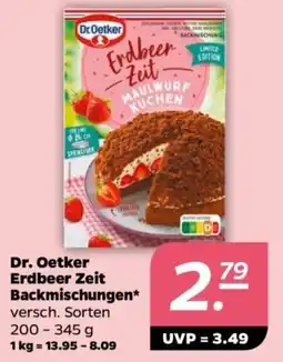 NETTO Dr. Oetker Erdbeer Zeit Backmischungen Angebot