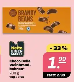 NETTO Choco Bella Weinbrandbohnen Angebot