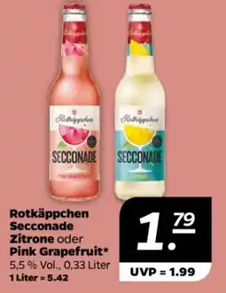 NETTO Rotkäppchen Secconade Zitrone oder Pink Grapefruit Angebot