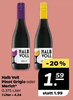 NETTO Halb Voll Pinot Grigio oder Merlot Angebot