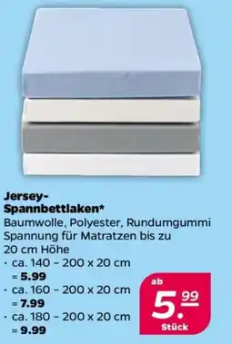 NETTO Jersey- Spannbettlaken Angebot