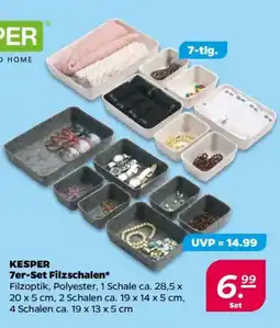 NETTO KESPER 7er-Set Filzschalen Angebot
