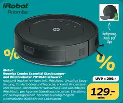 NETTO iRobot Roomba Combo Essential Staubsauger- und Wischroboter Y011040 schwarz Angebot