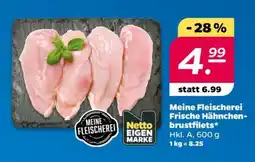 NETTO Meine Fleischerei Frische Hähnchenbrustfilets Angebot