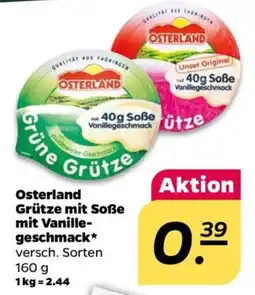 NETTO Osterland Grütze mit Soße mit Vanillegeschmack Angebot