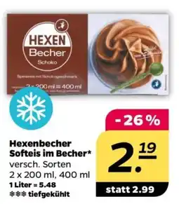 NETTO Hexenbecher Softeis im Becher Angebot