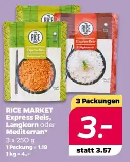NETTO RICE MARKET Express Reis, Langkorn oder Mediterran Angebot