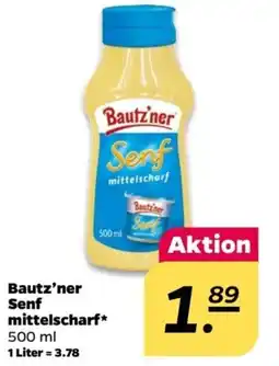 NETTO Bautz'ner Senf mittelscharf Angebot