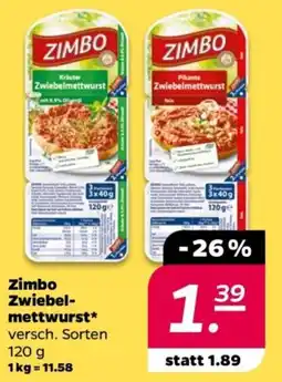 NETTO Zimbo Zwiebelmettwurst Angebot