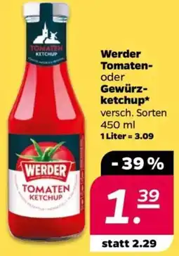 NETTO Werder Tomaten- oder Gewürz ketchup Angebot