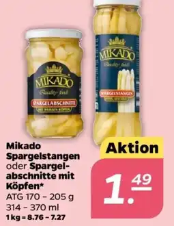 NETTO Mikado Spargelstangen oder Spargel- abschnitte mit Köpfen Angebot