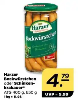 NETTO Harzer Bockwürstchen oder Schinkenkrakauer Angebot