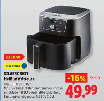 Lidl SILVERCREST Heißluftfritteuse Angebot