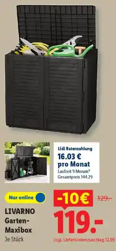 Lidl LIVARNO Garten- Maxibox Angebot