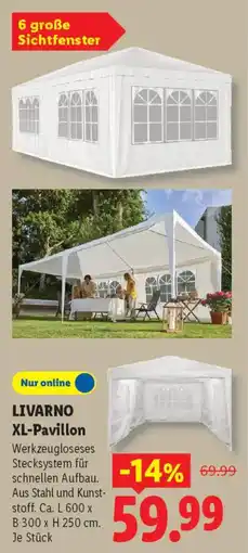 Lidl LIVARNO XL-Pavillon Angebot