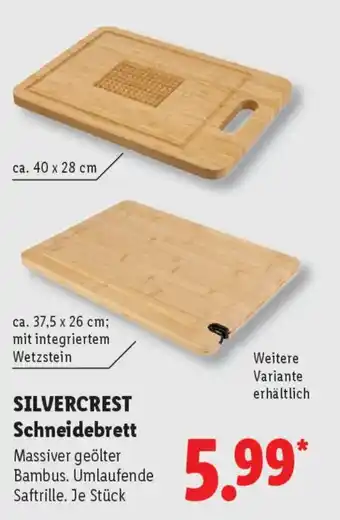 Lidl SILVERCREST Schneidebrett Angebot
