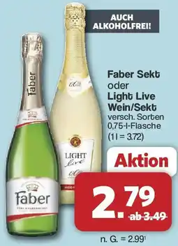 Famila Nord West Faber Sekt oder Light Live Wein/Sekt Angebot