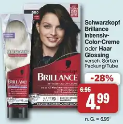 Famila Nord West Schwarzkopf Brillance Intensiv Color-Creme oder Haar Glossing Angebot