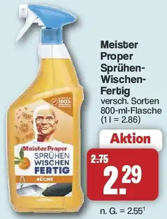 Famila Nord West Meister Proper Sprühen Wischen Fertig Angebot