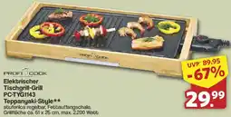Famila Nord West PROFI COOK Elektrischer Tischgrill-Grill PC-TYG1143 Teppanyaki-Style Angebot