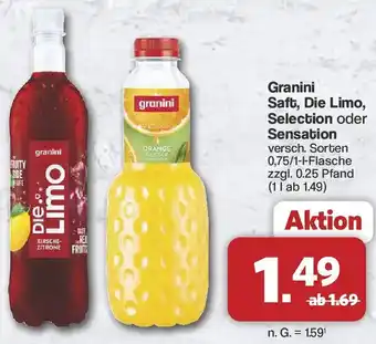 Famila Nord West Granini Saft, Die Limo, Selection oder Sensation Angebot