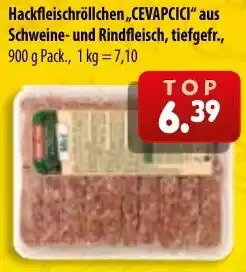 Mix Markt Hackfleischröllchen ,,CEVAPCICI" aus Schweine- und Rindfleisch, tiefgefr. Angebot