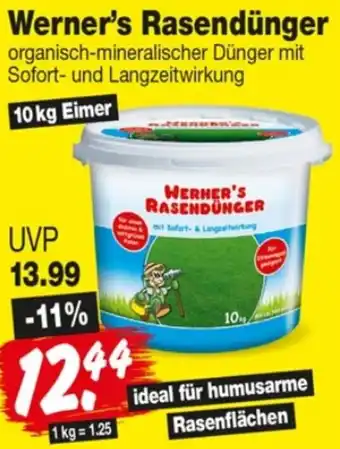 Repo Markt Werner's Rasendünger Angebot