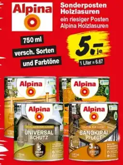 Repo Markt Alpina Sonderposten Holzlasuren Angebot