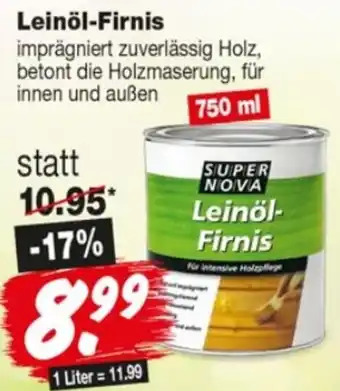 Repo Markt SUPER NOVA Leinöl-Firnis Angebot