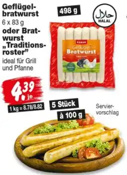 Repo Markt Geflügelbratwurst oder Bratwurst ,,Traditionsroster" Angebot