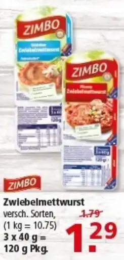 Multi Markt ZIMBO Zwiebelmettwurst Angebot