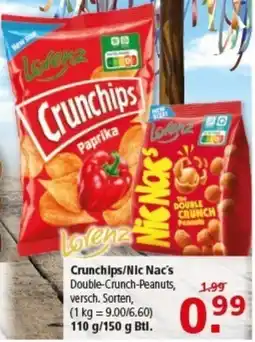 Multi Markt Crunchips/Nic Nac's Angebot