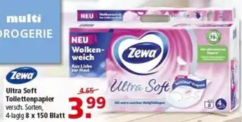 Multi Markt Zewa Ultra Soft Toilettenpapier Angebot