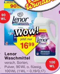 Wiglo Wunderland Lenor Waschmittel Angebot