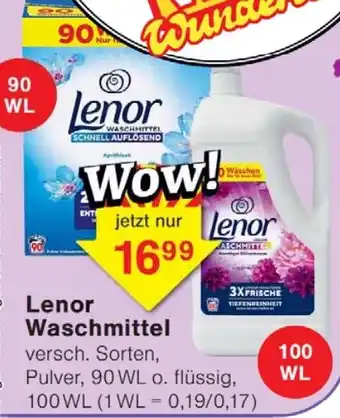 Wiglo Wunderland Lenor Waschmittel Angebot