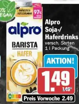 AEZ alpro Soja- Haferdrinks Angebot