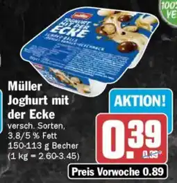 AEZ Müller Joghurt mit der Ecke Angebot