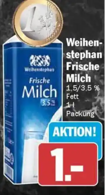 AEZ Weihenstephan Frische Milch Angebot