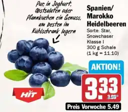 AEZ Spanien/ Marokko Heidelbeeren Angebot
