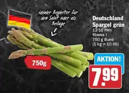 AEZ Deutschland Spargel grün Angebot