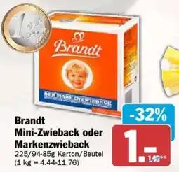 AEZ Brandt Mini-Zwieback oder Markenzwieback Angebot