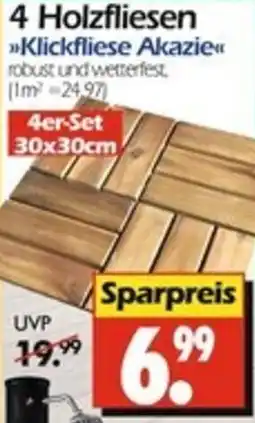 Wreesmann 4 Holzfliesen Angebot