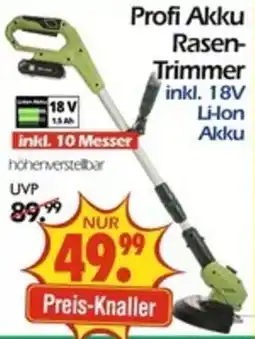 Wreesmann Profi Akku Rasen Trimmer Angebot