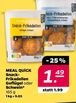 NETTO Meal quick snack-frikadellen geflügel Angebot