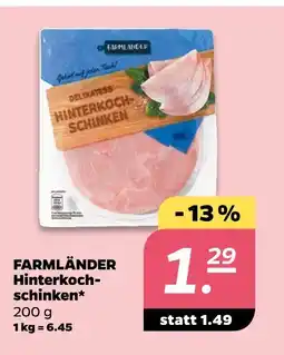 NETTO Farmländer hinterkochschinken Angebot